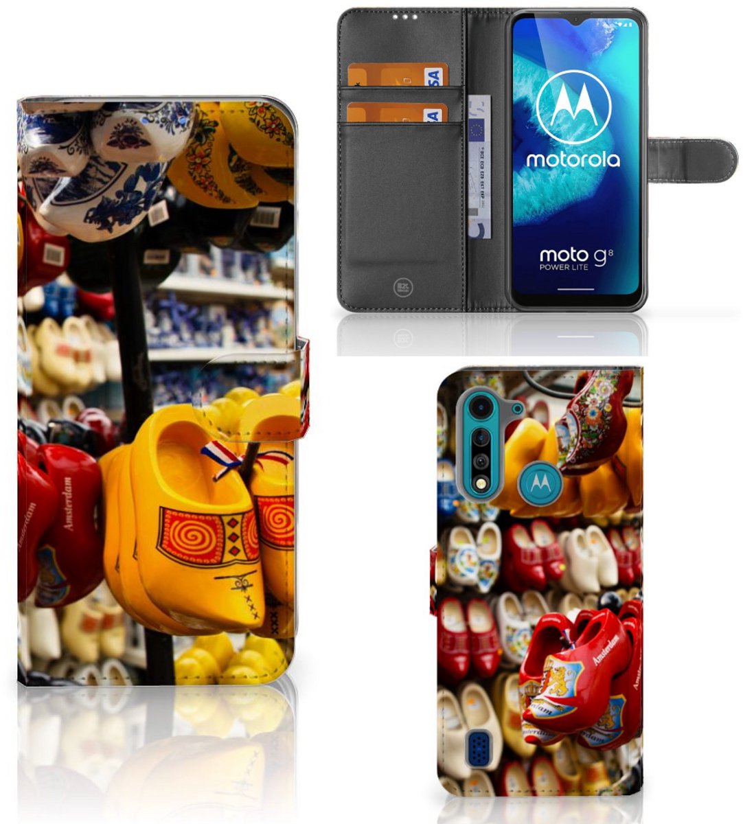 Motorola G8 Power Lite Flip Cover Klompen