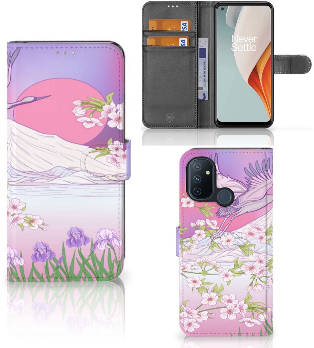 OnePlus Nord N100 Telefoonhoesje met Pasjes Bird Flying