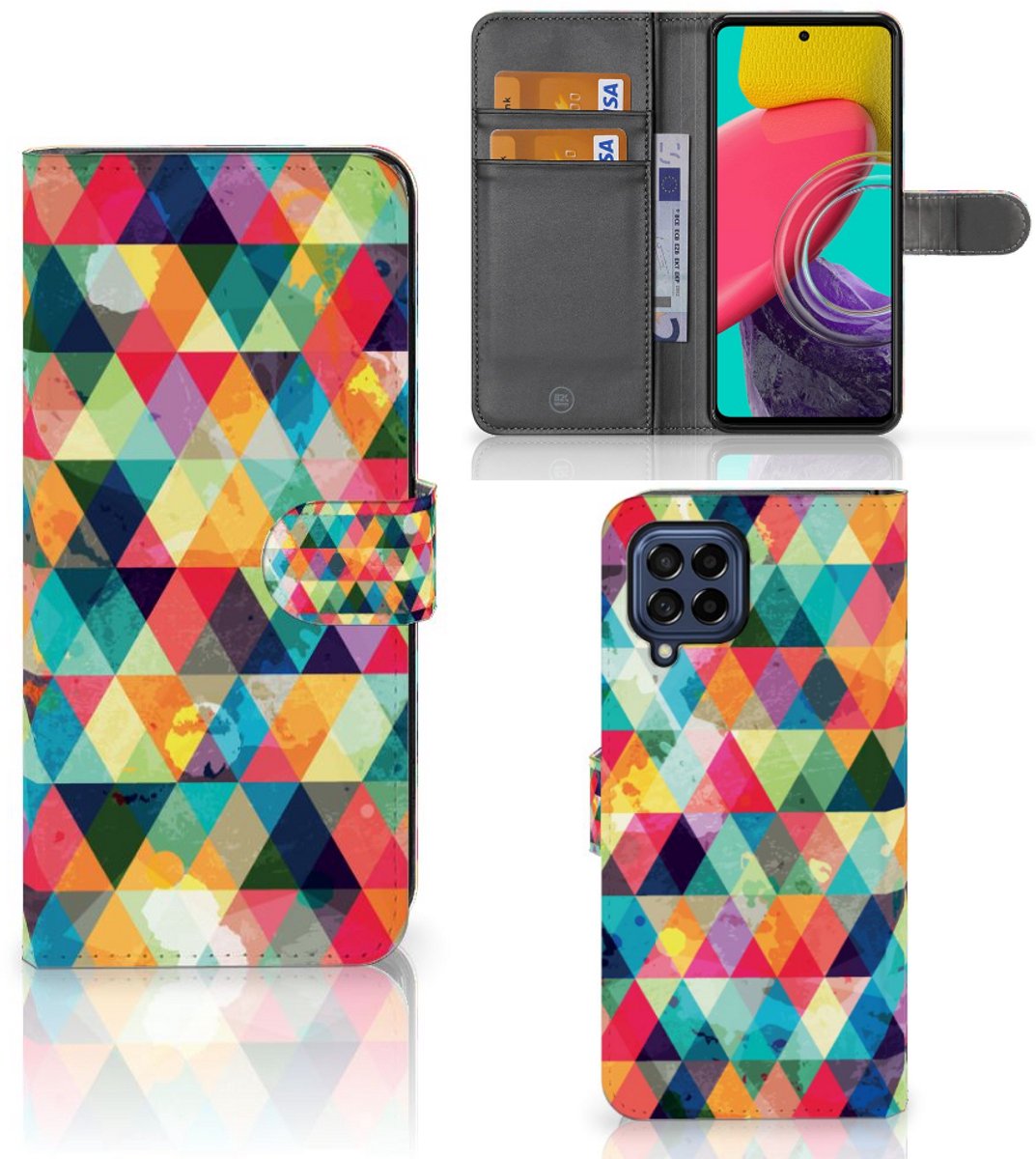 Samsung Galaxy M53 Telefoon Hoesje Geruit