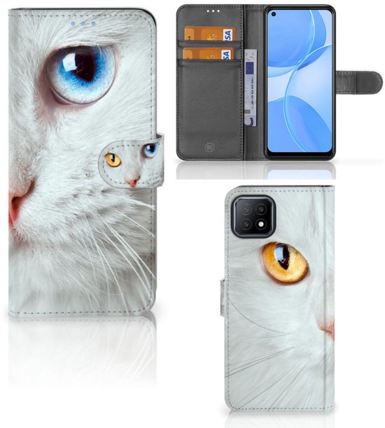 Coque OPPO A73 5G Coque pour Chat Blanc