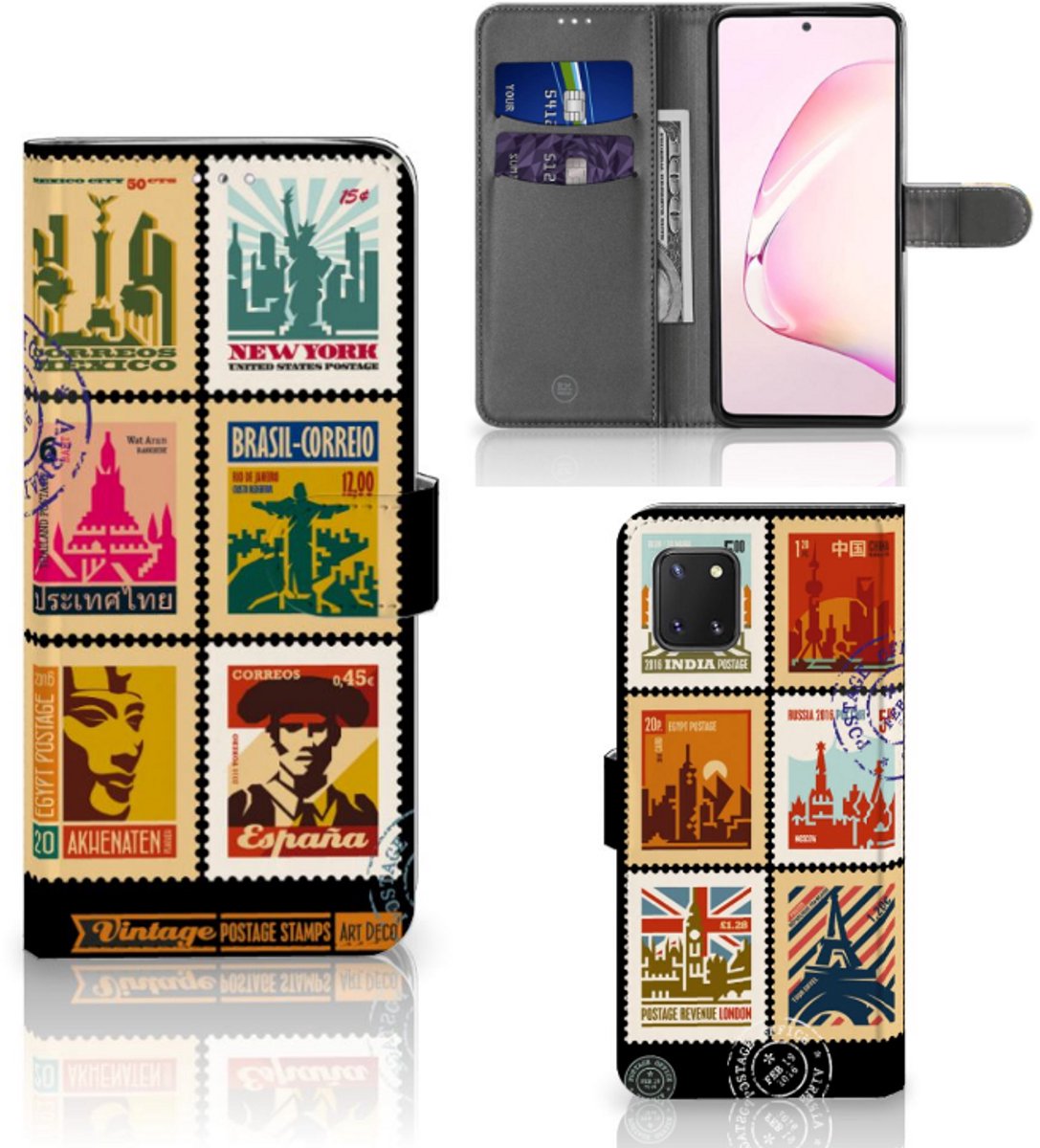 Samsung Note 10 Lite Flip Cover Postzegels