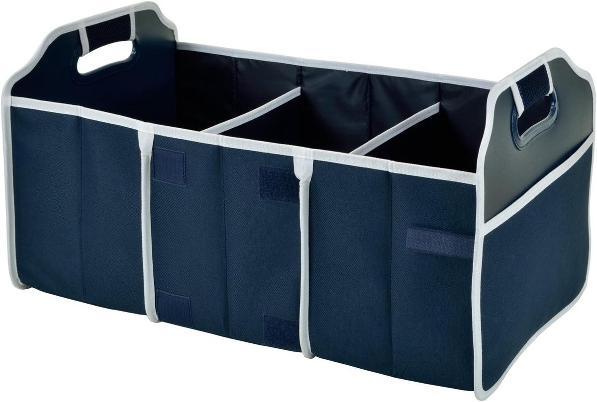 Vouwbare Trunk Organizer - Opbergbak Auto - Auto Opruimen - Stevig Ontwerp - Niet Gespecificeerd - marineblauw