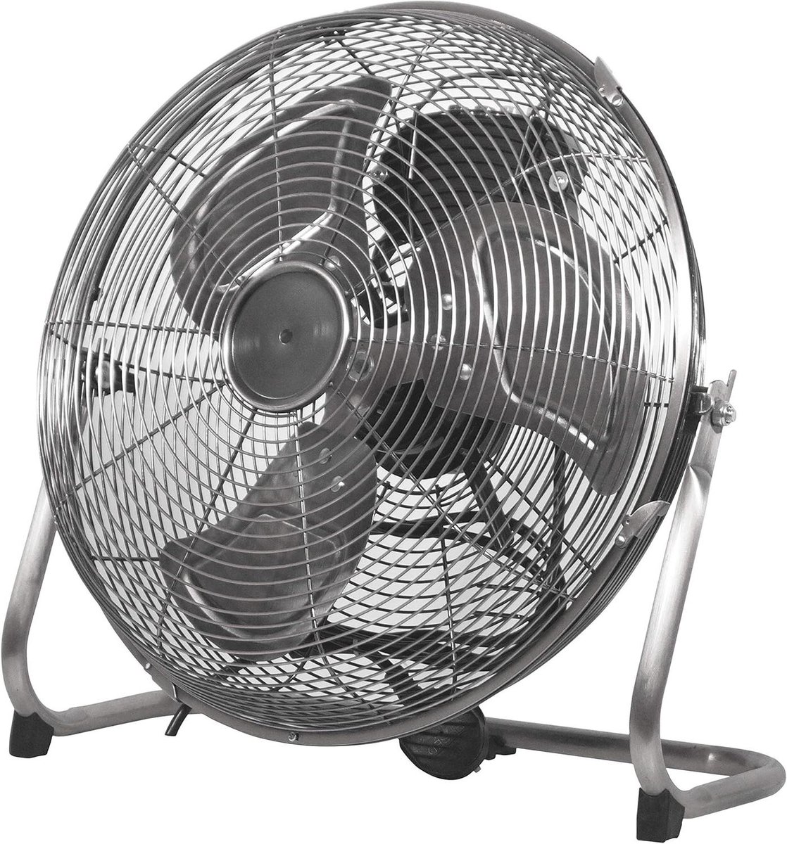 Luchtcirculator - Ventilator - Kantoor en huis - Stille werking - 14 inch - Chroom