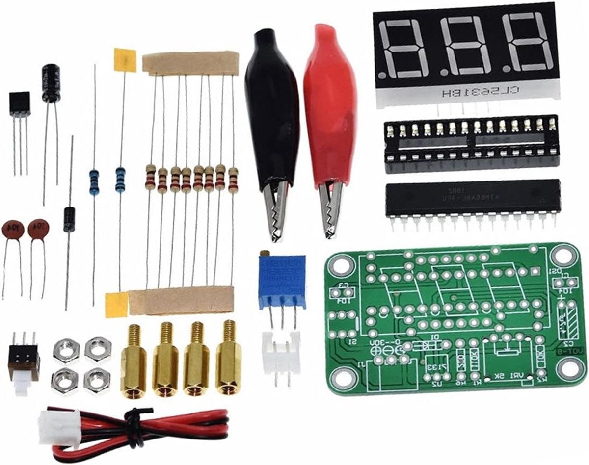 Hiletgo® voltmeter VOT-8 elektronica-productie-set voor studenten
