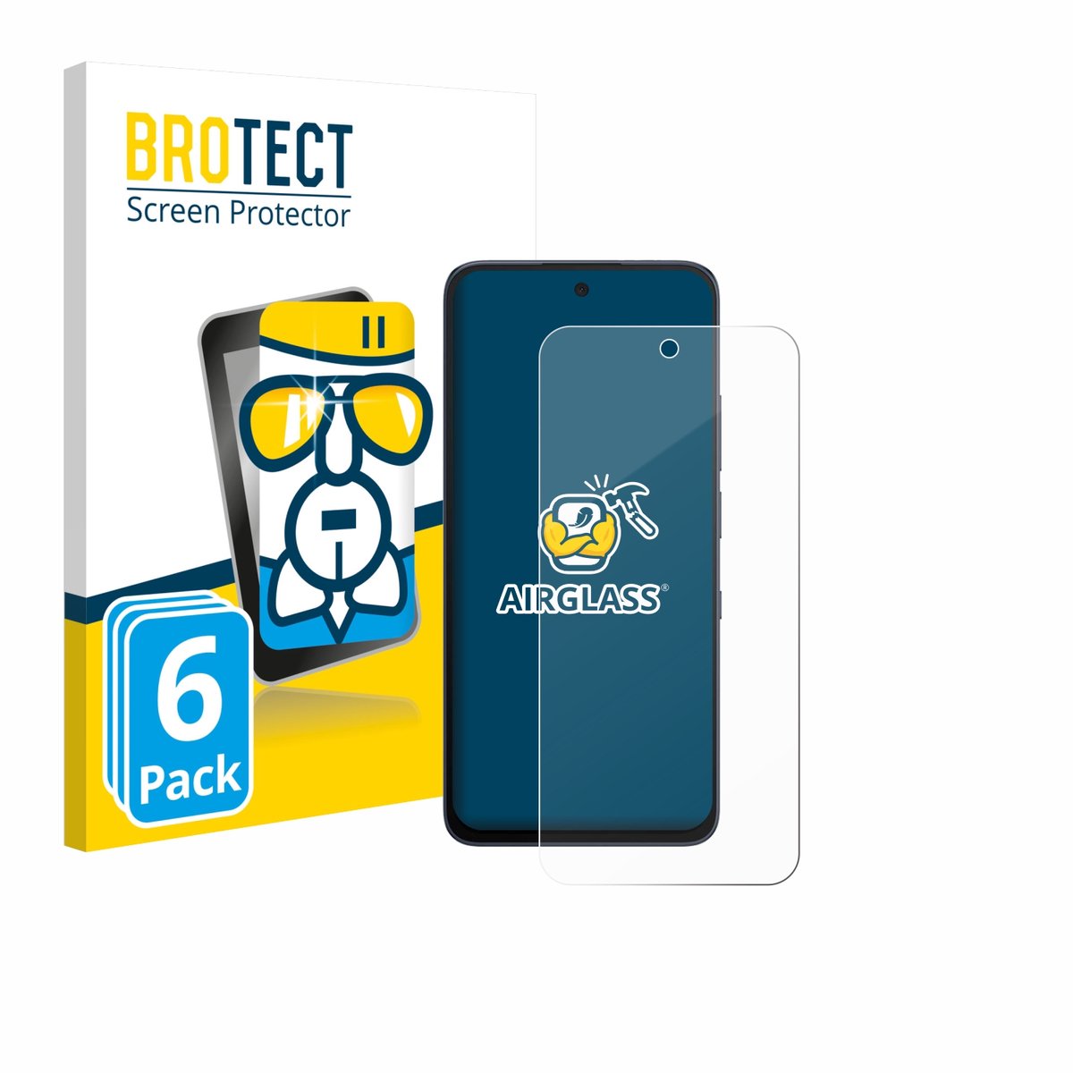 Screenprotector 6 Stuks voor TCL NxtPaper 70 Pro Beschermglas transparant