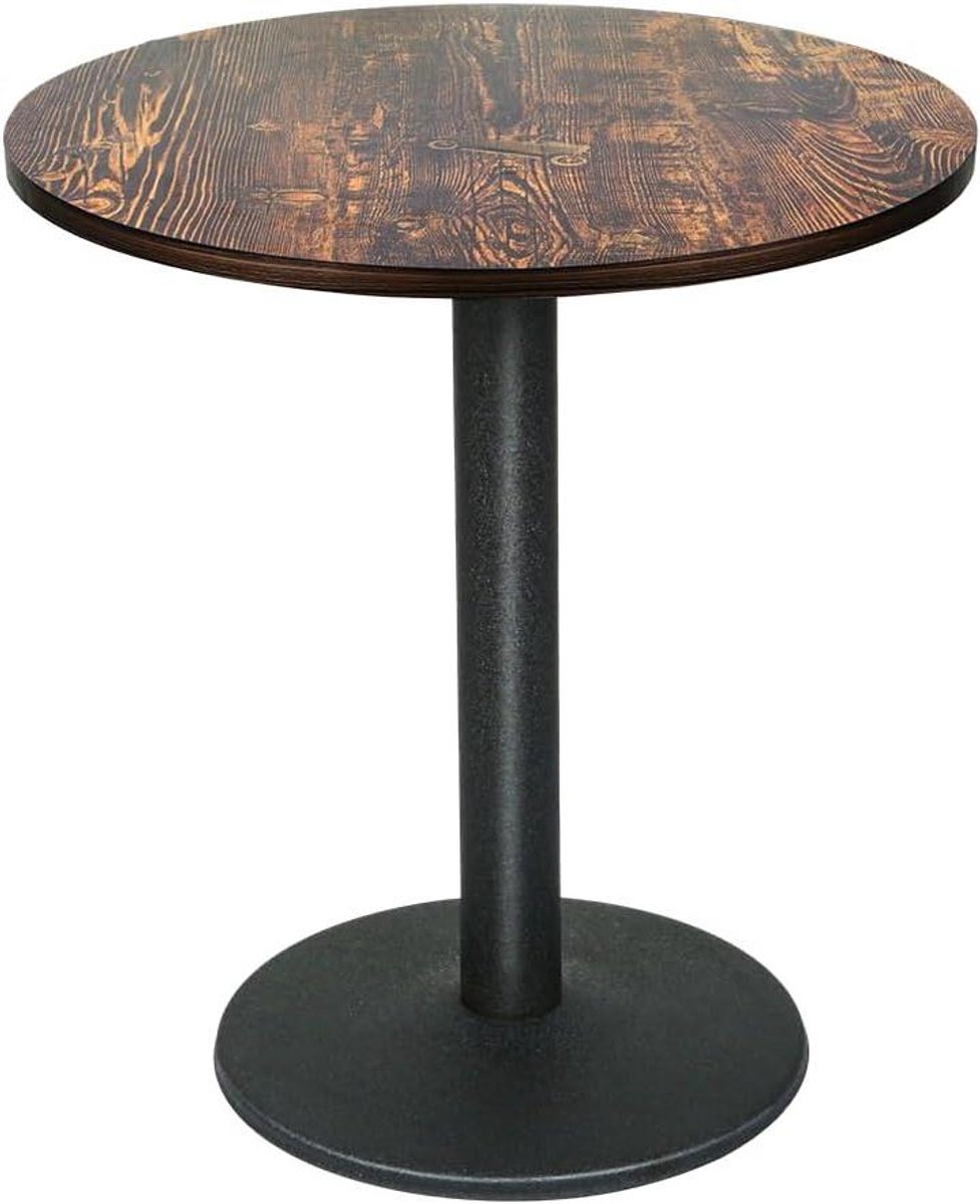 Eettafel Vierkant - Keukentafel Bureau - Eten Werken - Stabiele Metalen Basis - 60 x 60 x 75 cm