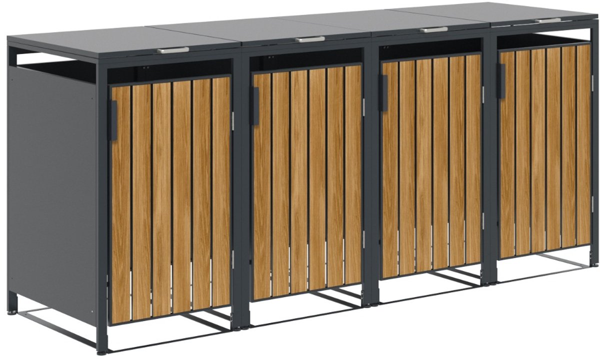 Garden Impressions Binport containerberging 272x80x118 cm - light teak look