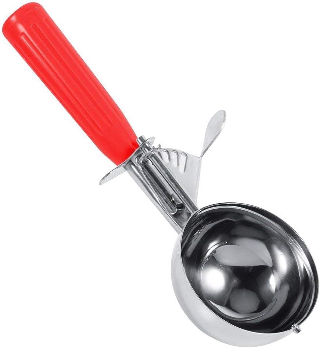 IJsschep met Hendel - Lepel Scoop - Desserts Serveren - Antislip Handvat - 52 CM - Rood