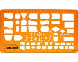 Programmeer Sjabloon - Tekensjabloon EDV - Systeemontwerp Tekenen - Data Stroom Symbolen - Niet Gespecificeerd - Transparant