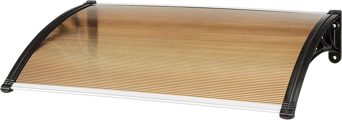 Luifel ABS - Markies Deur Bescherming - Regen Buiten Houden - Honingraat Structuur - 60 x 100 cm - Brons