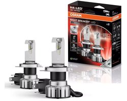 Osram H4 Night Breaker LED Smart ( Set ) Street-Legal Plug & Play Cool White 6000K +330% 64193DWNBSM