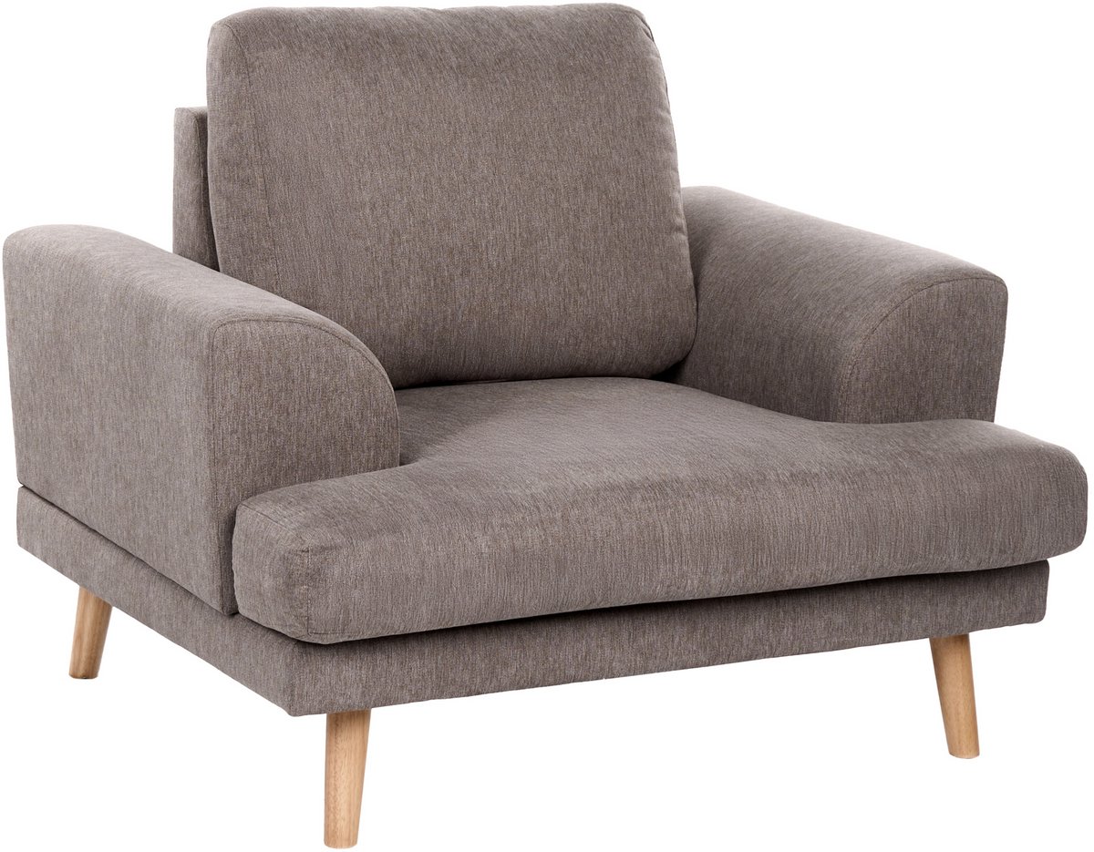 KILDAL - Fauteuil - Bruin - Polyester