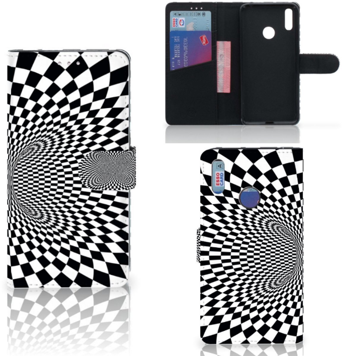 Huawei Y7 (2019) Book Case Illusie