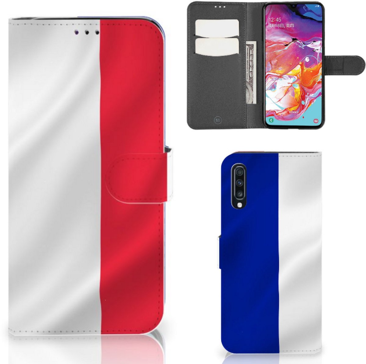 Samsung Galaxy A70 Bookstyle Case Frankrijk