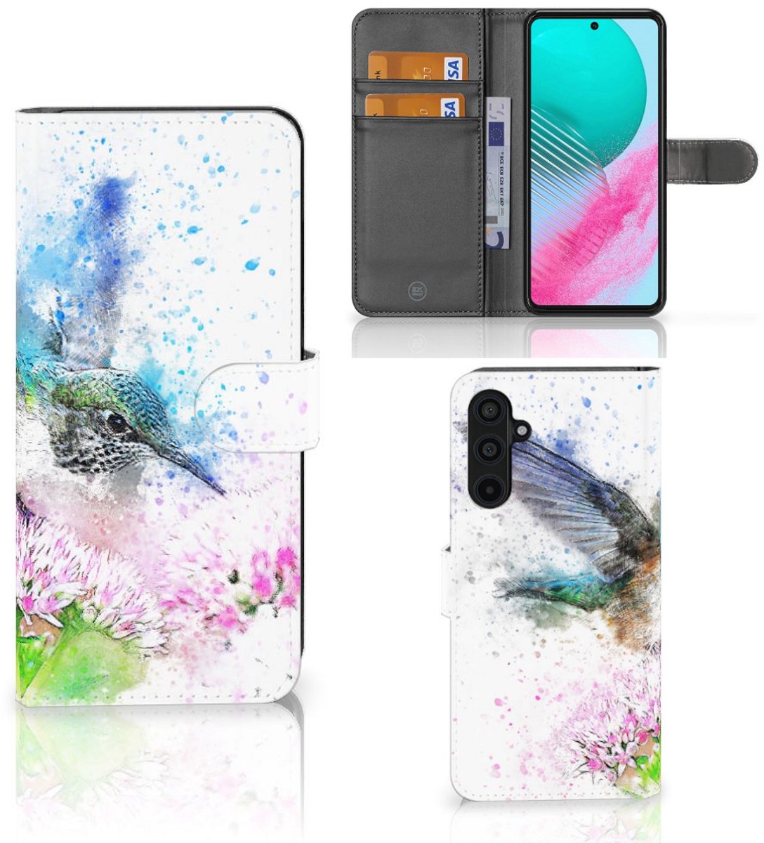 Boekhoesje voor Hoesje Samsung Galaxy M54 Vogel
