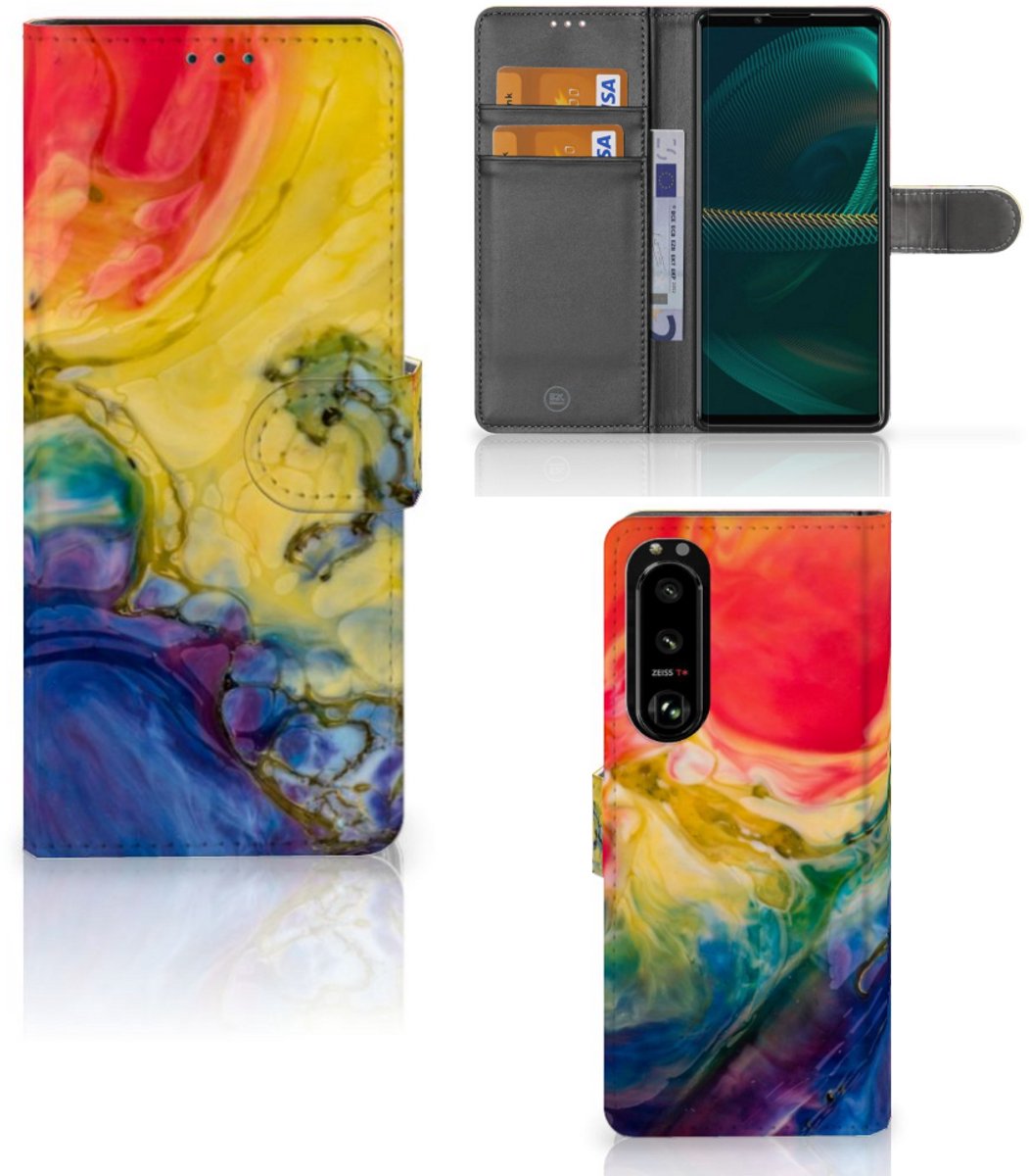 Hoesje Sony Xperia 5III Watercolor Dark