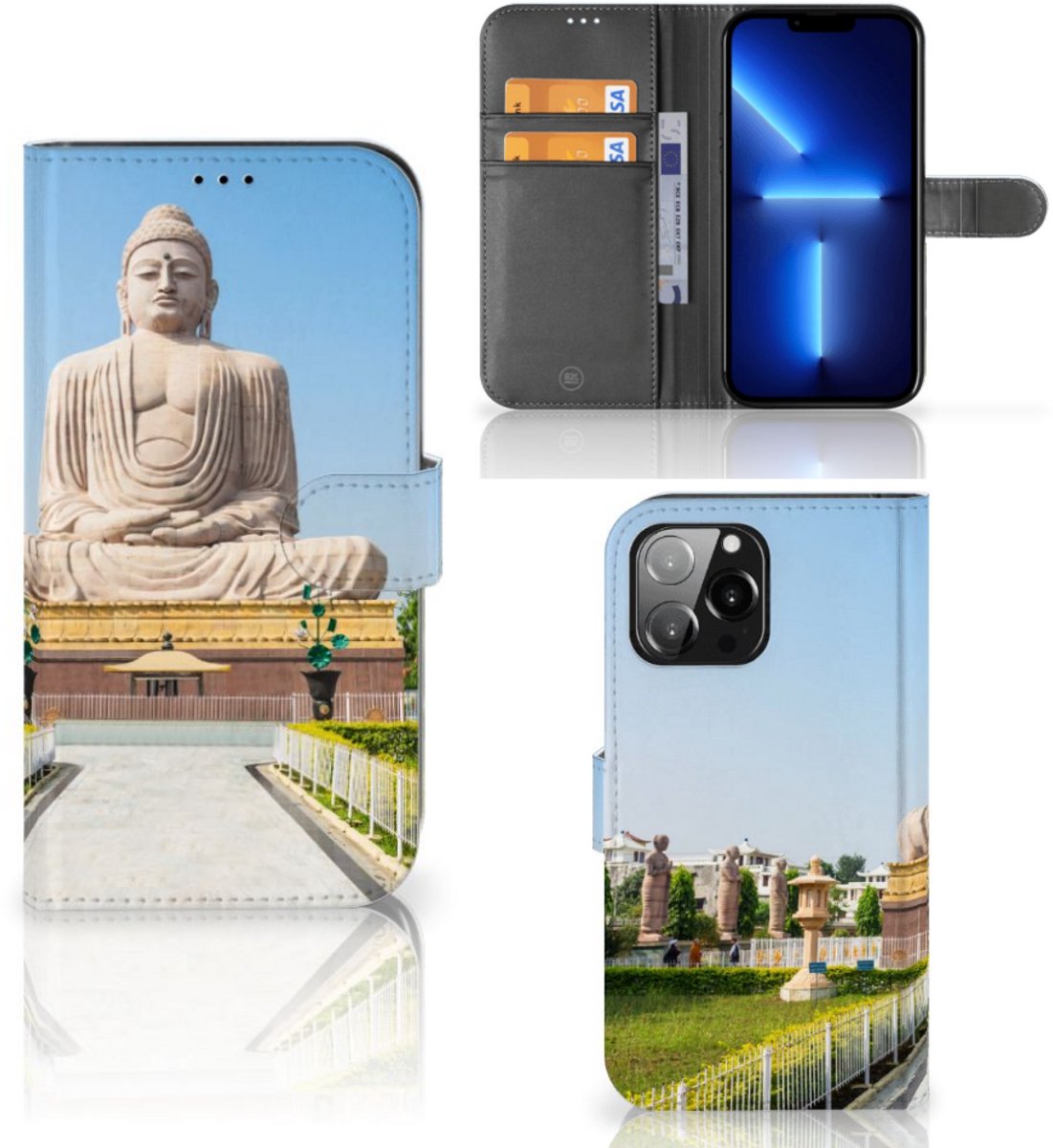 iPhone 13 Pro Max Flip Cover Boeddha