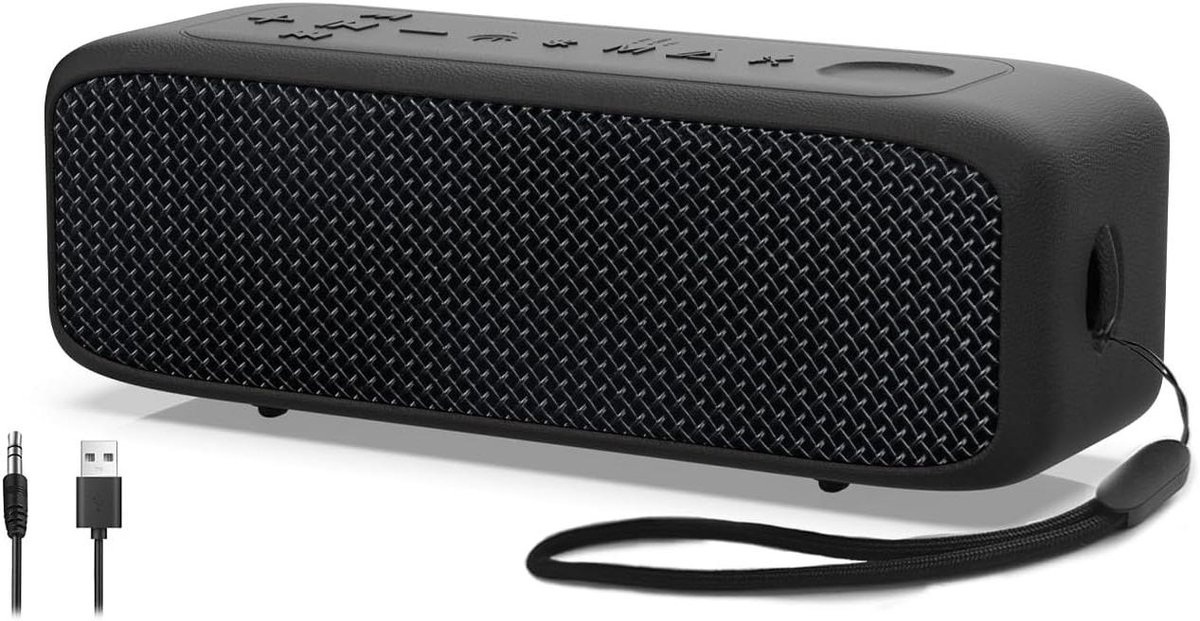 Draagbare Bluetooth Luidspreker - Waterdichte Speaker - Muziek Buiten - IP68 Waterdicht - 24 Uur Speeltijd - Zwart