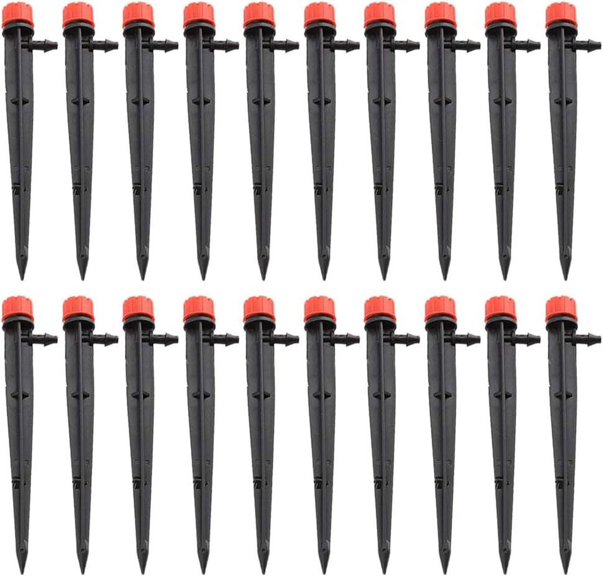 20 Stks Tuin Sprinkler Druppelaar, 8 Water Outlet Micro Drip, Verstelbare Druppelirrigatie Kits, voor Moestuinen Bloembedden