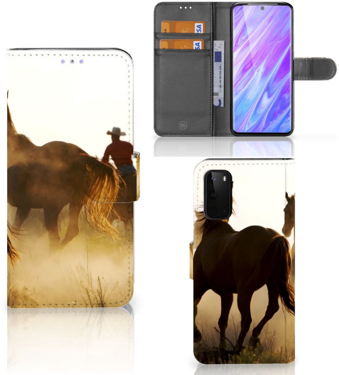 Samsung Galaxy S20 Telefoonhoesje met Pasjes Design Cowboy