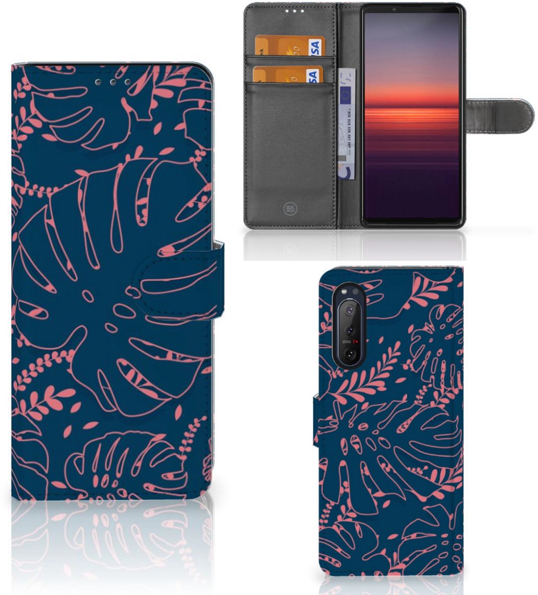 Sony Xperia 5II Hoesje Palm Leaves