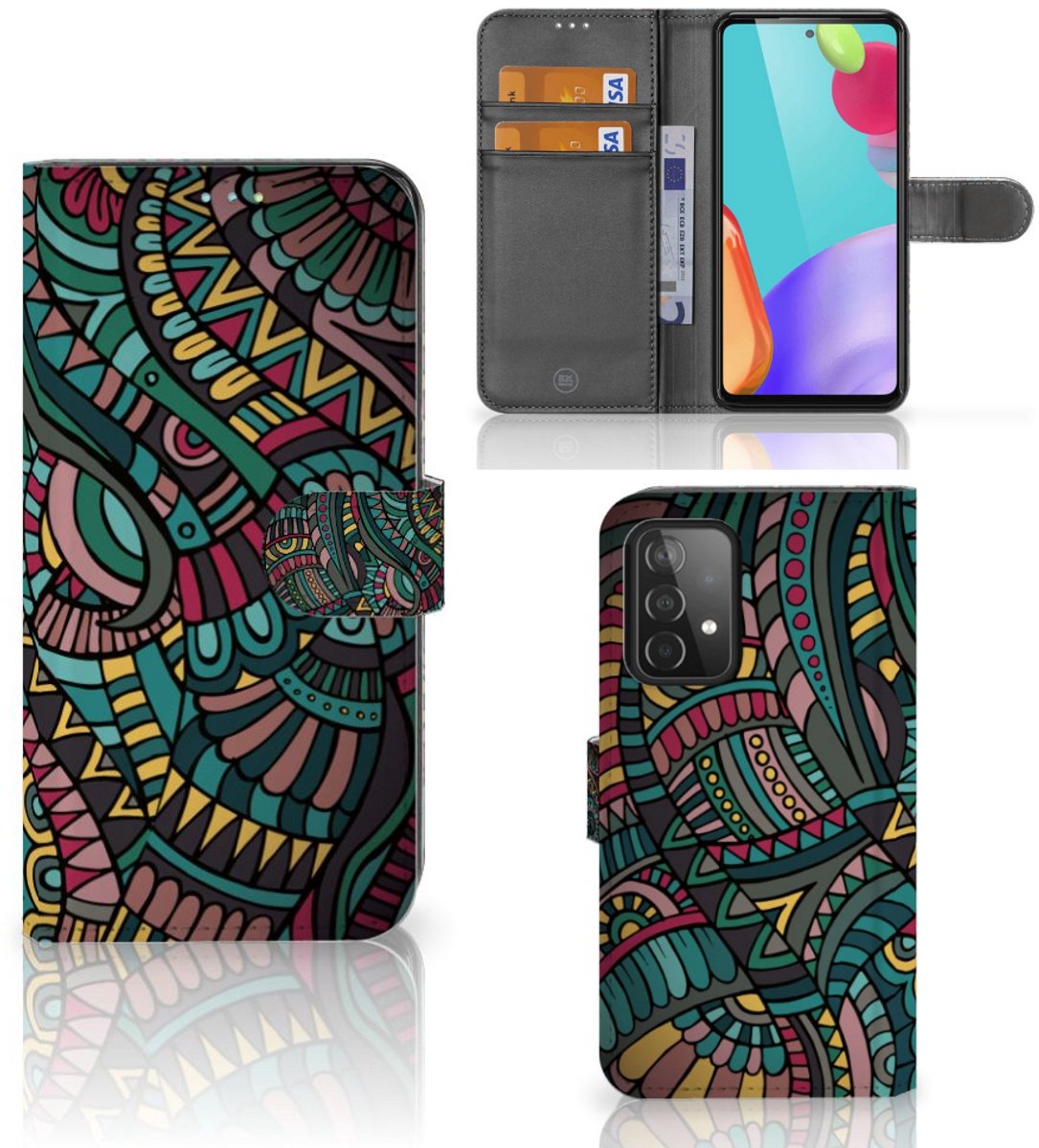 Samsung Galaxy A52 Telefoon Hoesje Aztec