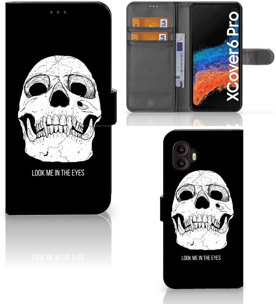 Telefoonhoesje met Naam Samsung Galaxy Xcover 6 Pro Skull Eyes