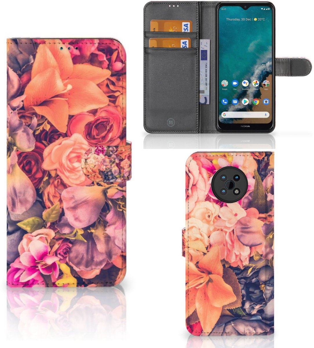 Nokia G50 Hoesje Bosje Bloemen