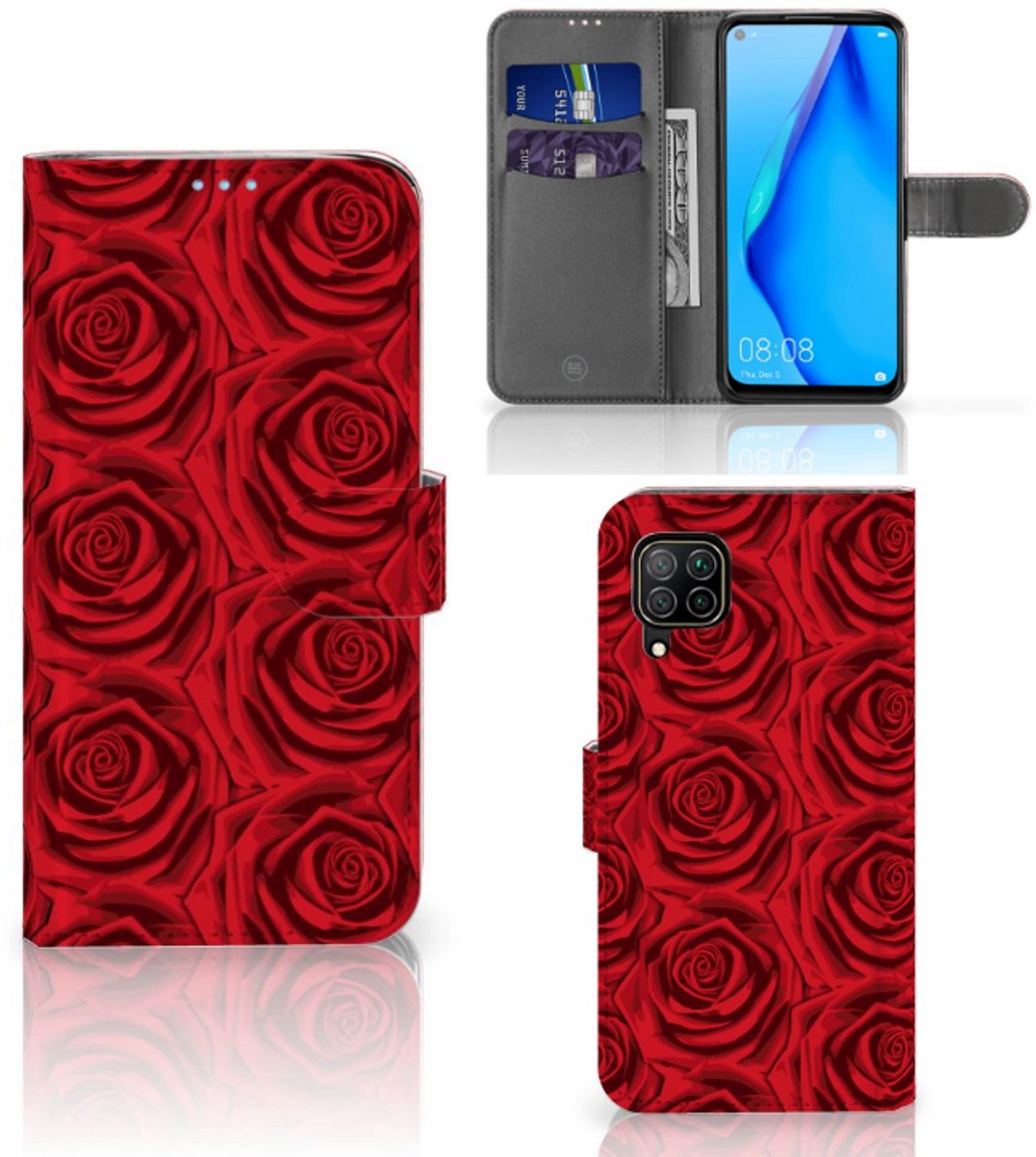Huawei P40 Lite Hoesje Red Roses