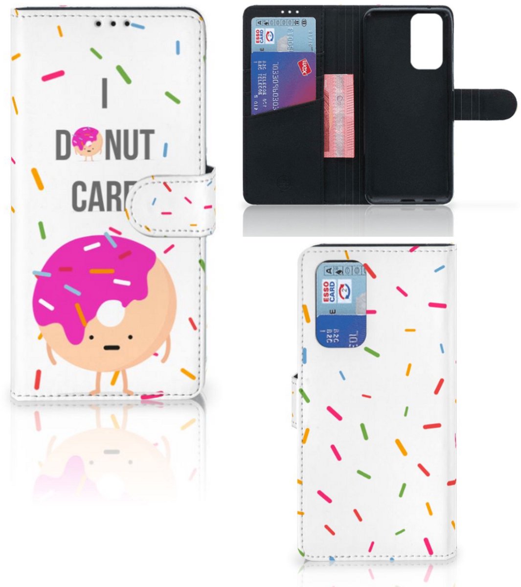OnePlus 9 Pro Book Cover Donut Roze
