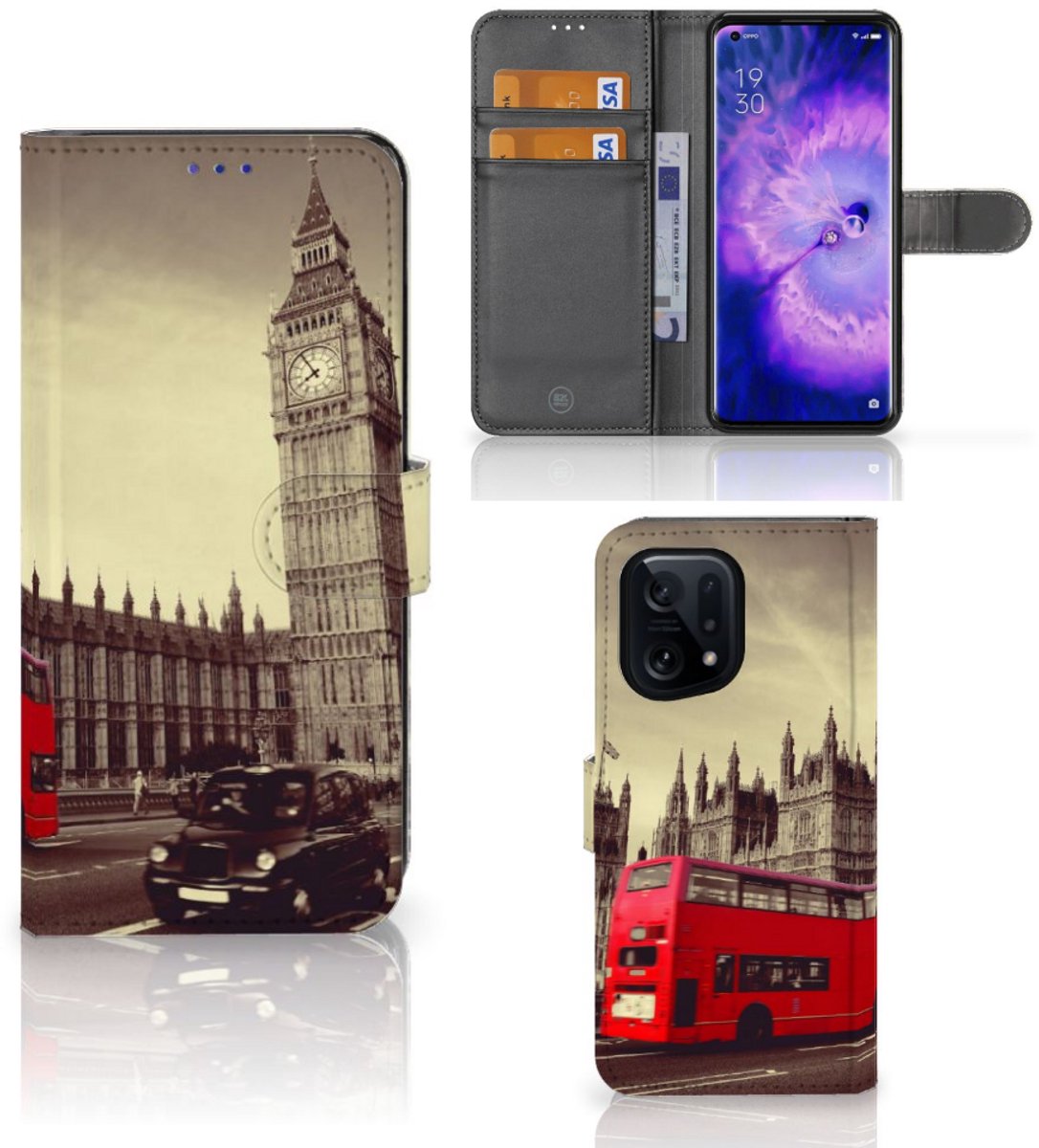 OPPO Find X5 Flip Cover Londen