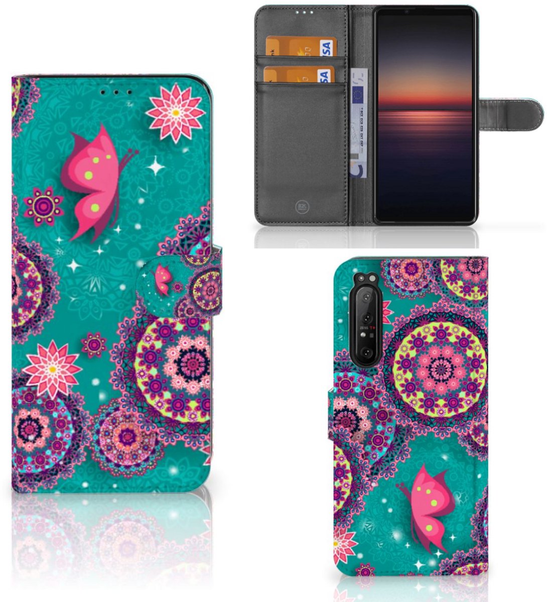 Sony Xperia 1 II Hoesje Cirkels en Vlinders