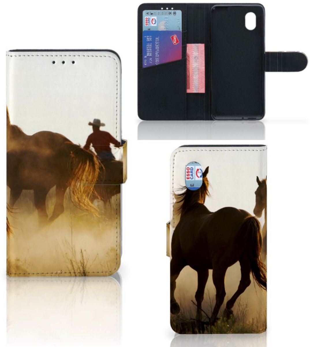 Alcatel 1B (2020) Telefoonhoesje met Pasjes Design Cowboy