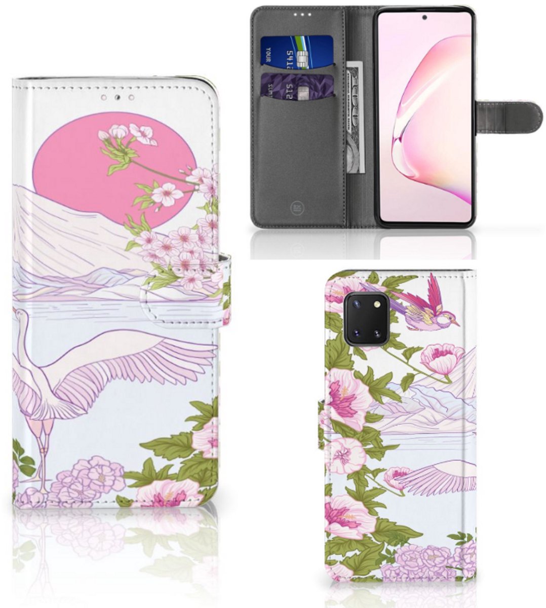 Samsung Note 10 Lite Telefoonhoesje met Pasjes Bird Standing