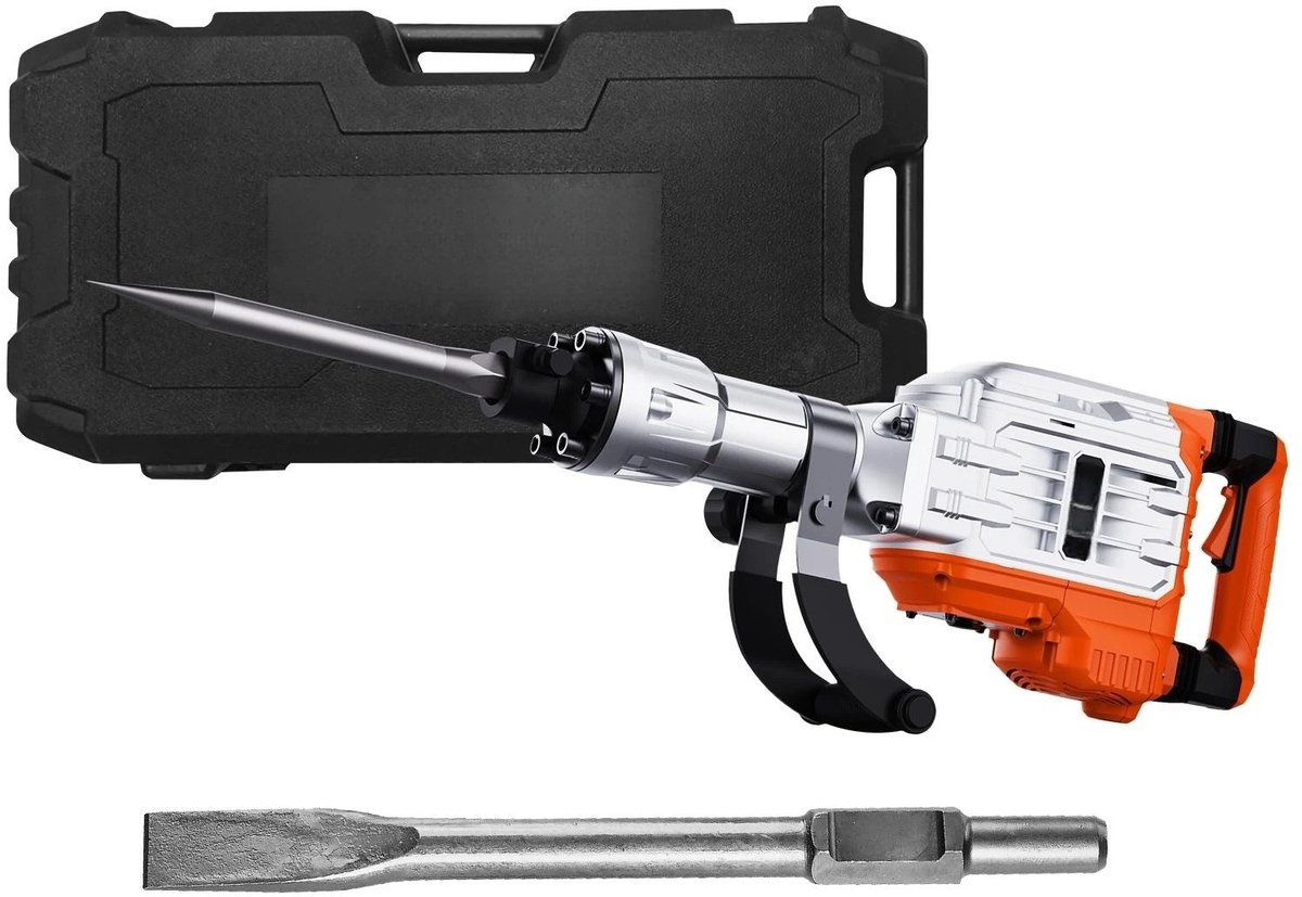 Cellista Sloop Jack Hamer 2200W - Elektrische Betonhamer - Betonbreker - Slagenergie 60J - 2/4 Beitels - Industrieel Gereedschap