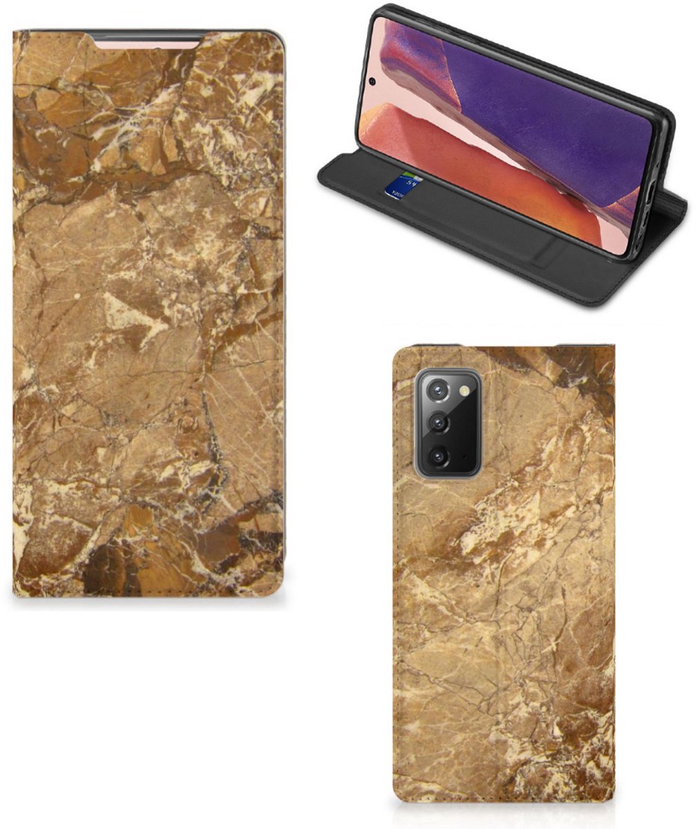 Samsung Galaxy Note20 Standcase Marmer Creme