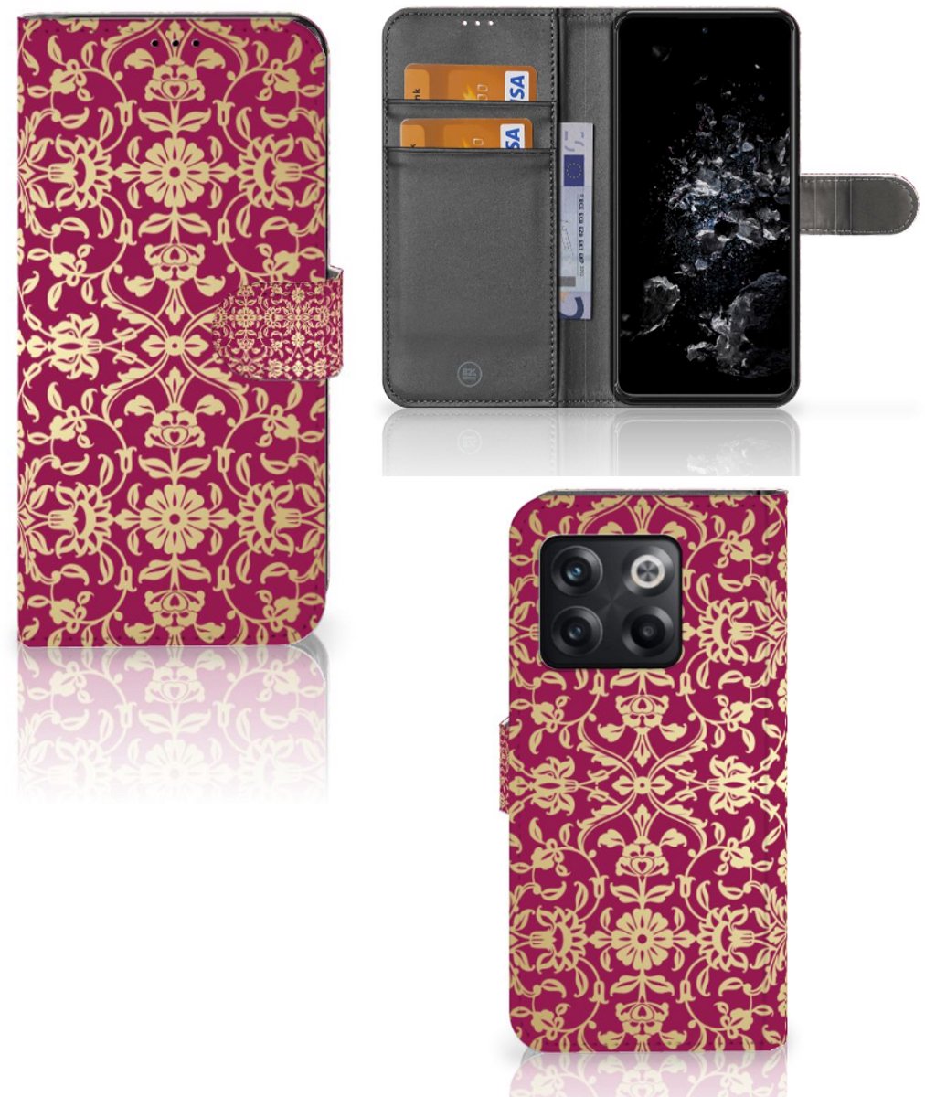 Wallet Case OnePlus 10T Barok Pink