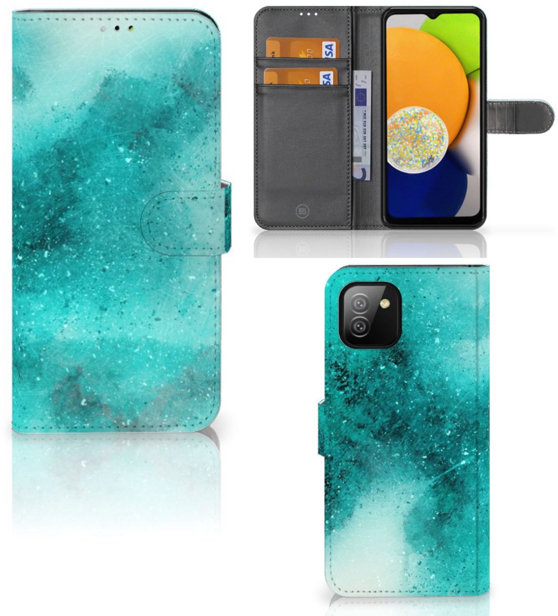 Hoesje Samsung Galaxy A03 Painting Blue