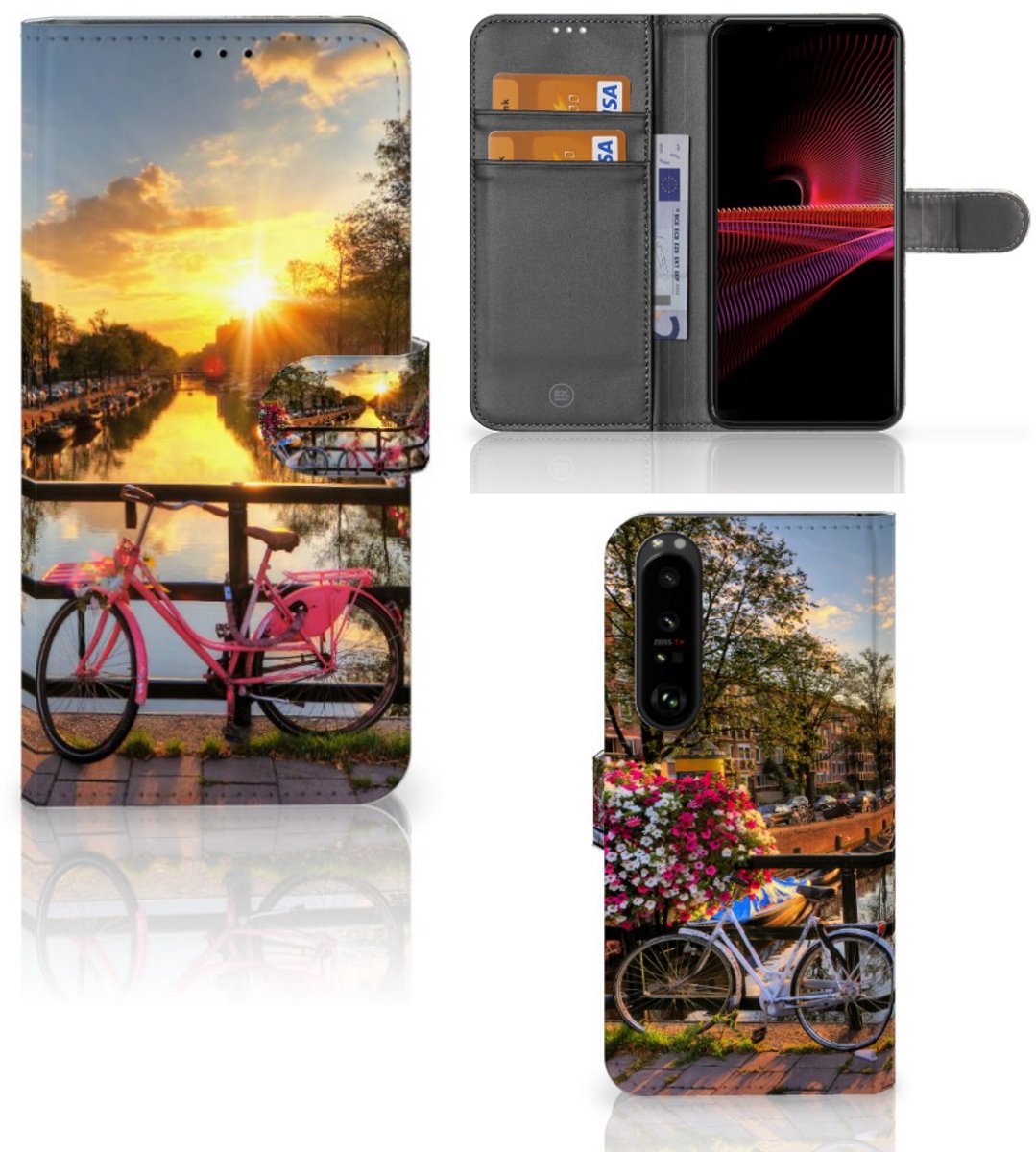 Sony Xperia 1 III Flip Cover Amsterdamse Grachten