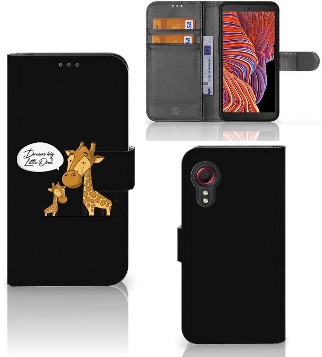 Samsung Galaxy Xcover 5 Leuk Hoesje Giraffe