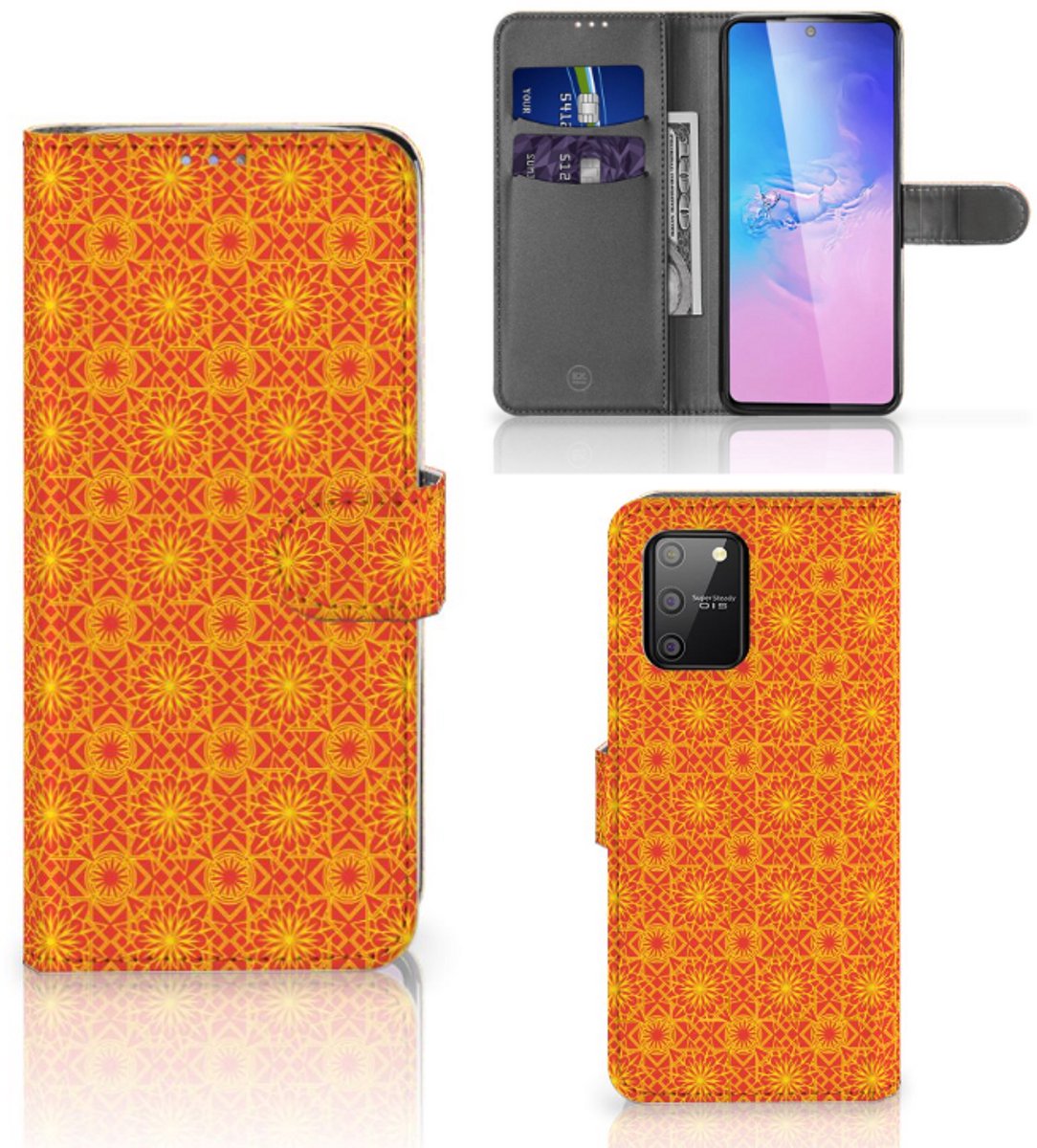 Samsung S10 Lite Telefoon Hoesje Batik Oranje
