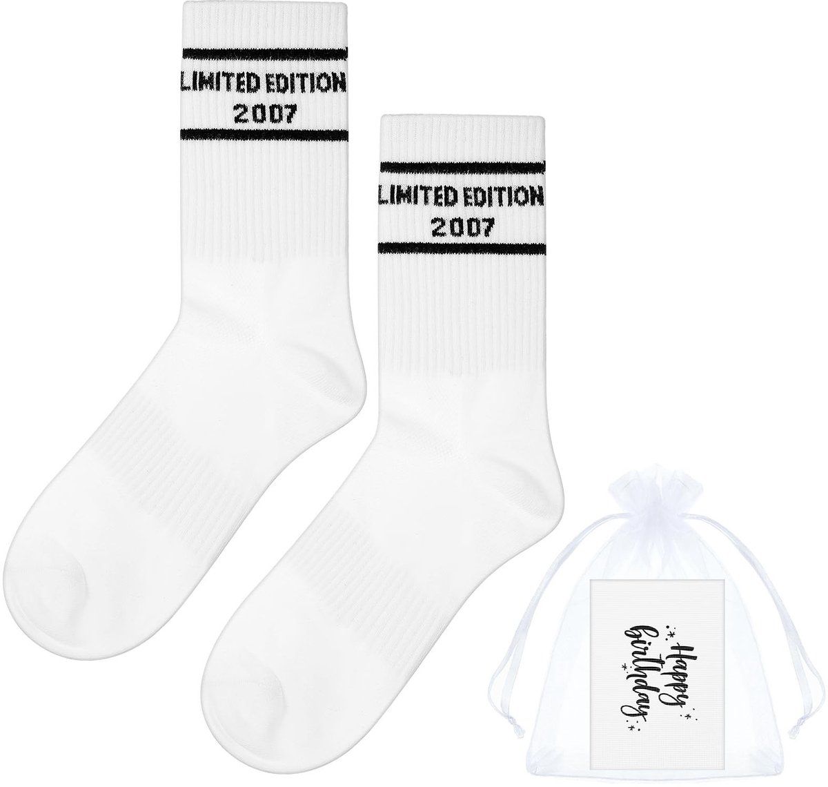 Brenzoos - 18e Verjaardag Cadeaus - Grappige Verjaardagsokken - Comfortabel - Een maat - Multifunctionele Sportsokken - Voor Jongens en Meisjes - Kl..