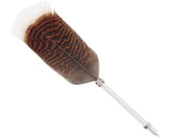 Gullor Vintage Veer Quill Pen, Nuture Veer Dip Pen met Gift Box Brown & White 2