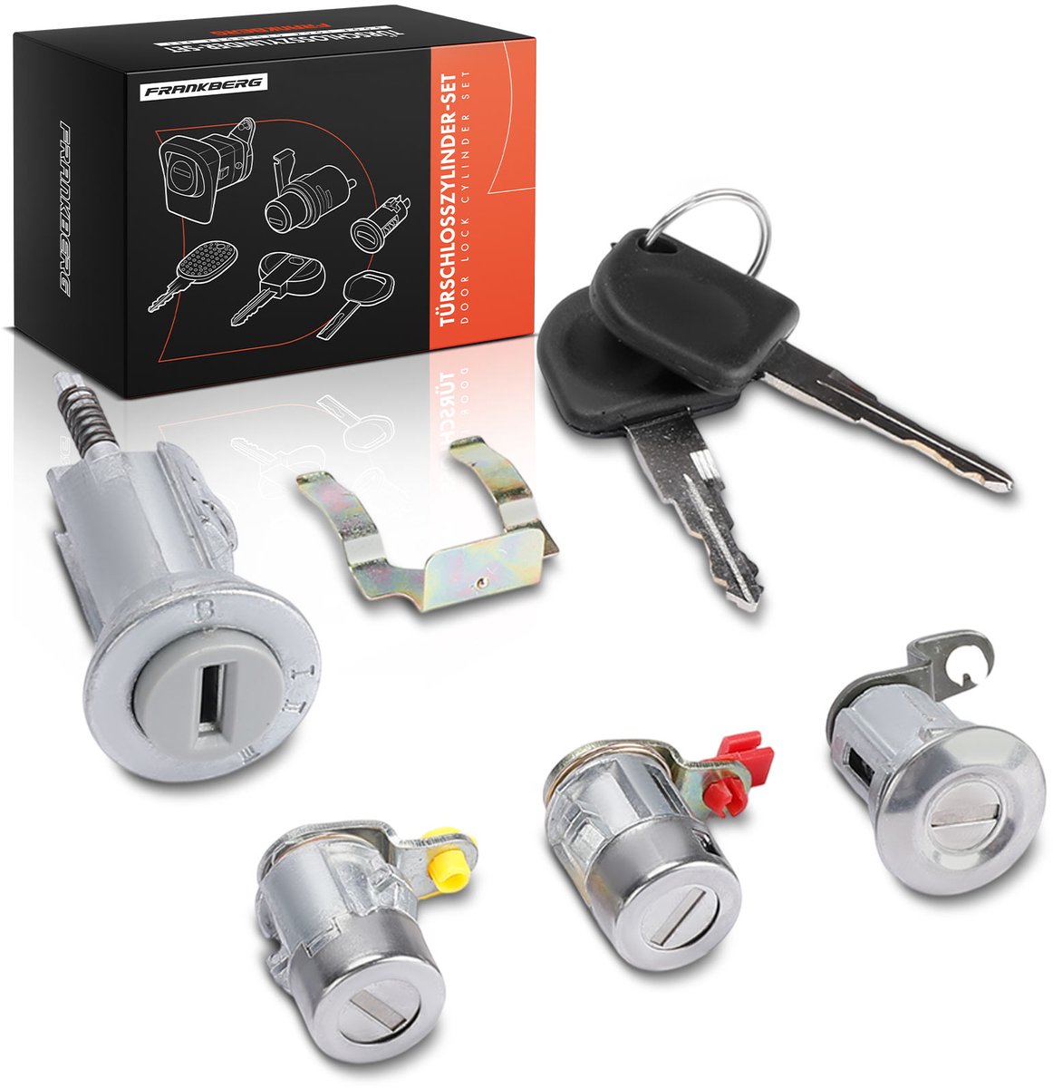 Frankberg 4x Slotcilinder Voor Achter voor Daewoo Matiz M100 M150