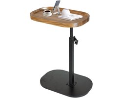 XUDREZ Adjustable C-shaped side table, 360 degree rotatable, C-shaped side table, side tables that can be slid underneath, modern small coffee table for