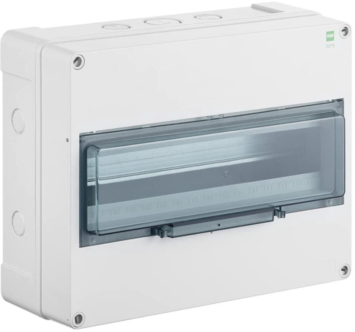 Zekeringkast - Verdeelkast Stoppenkast - Vochtige Ruimtes Buiten - IP65 Waterdicht - 17 Modules - Lichtgrijs