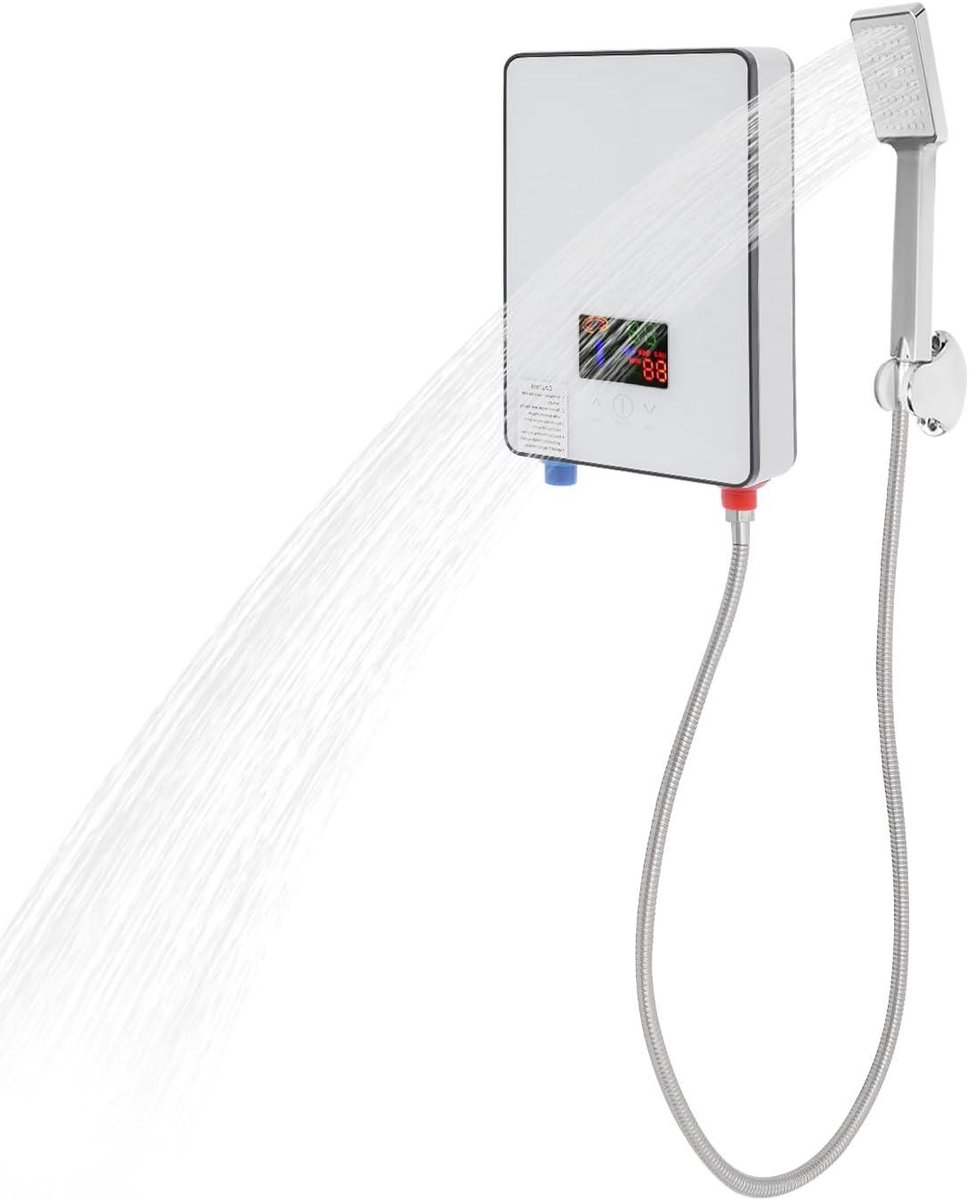 Elektrische Doorstroomboiler - Mini Boiler Keuken - Direct Warm Water - Instelbare Temperatuur - 27 x 18 x 7 cm
