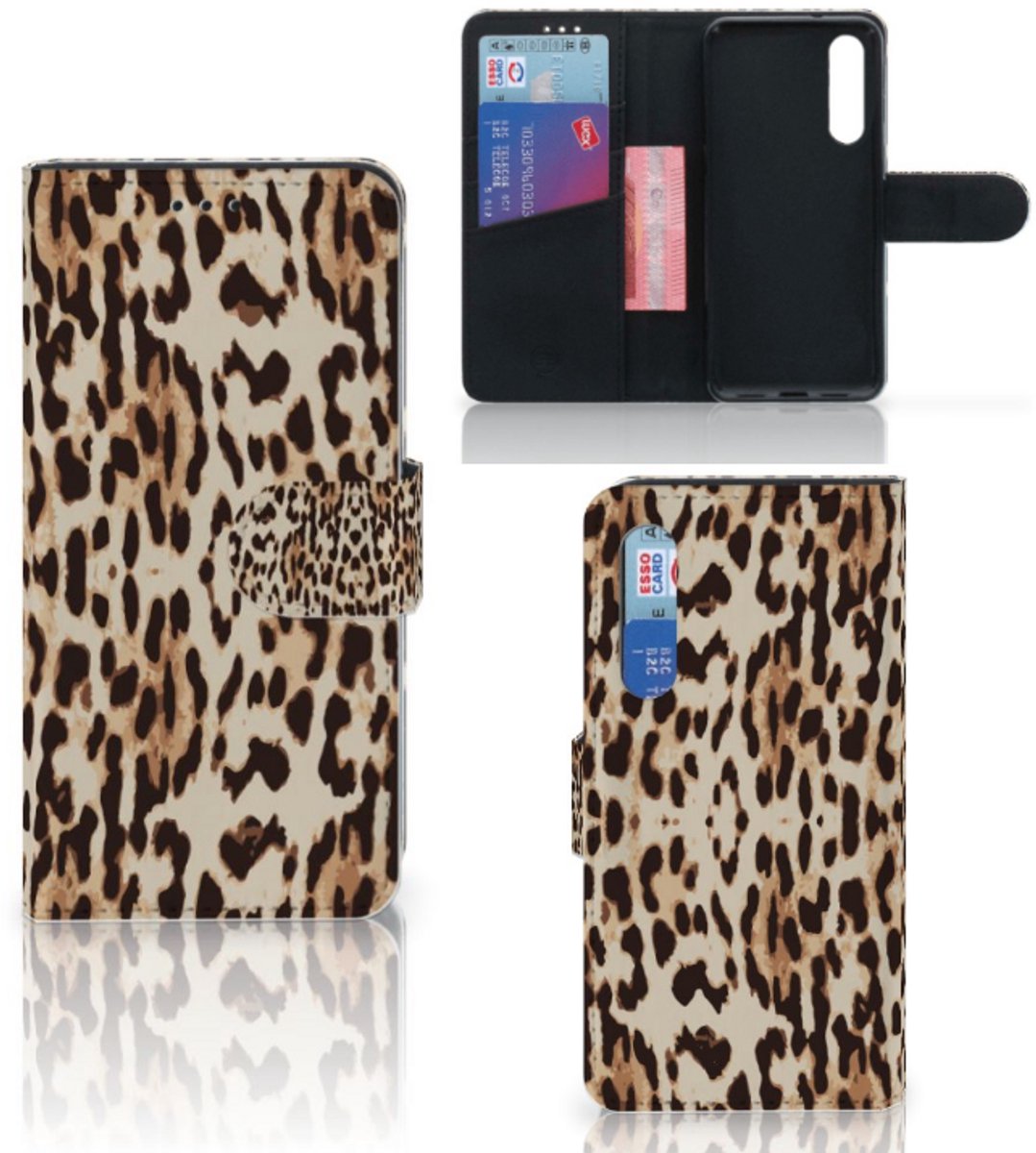 Xiaomi Mi 9 SE Telefoonhoesje met Pasjes Leopard
