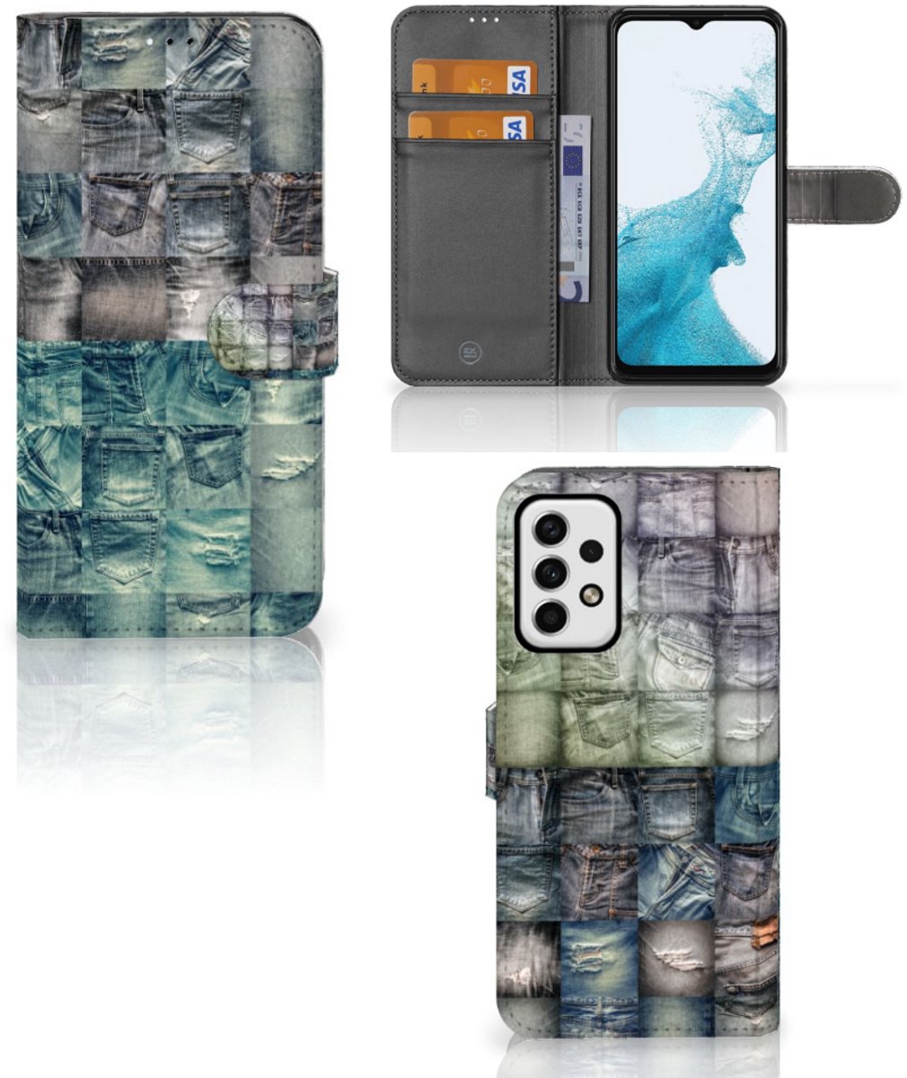 Wallet Case met Pasjes Samsung Galaxy A23 Spijkerbroeken