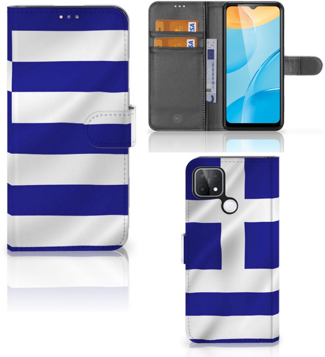 OPPO A15 Bookstyle Case Griekenland